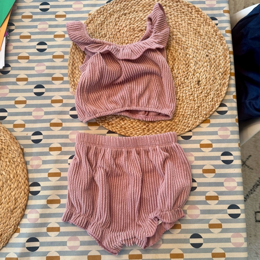 Tullabee Mauve Knit Toddler Girl Set